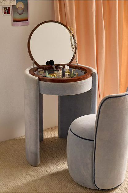 Makeup Vanity Table with Chair