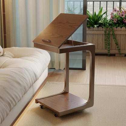 Multi-Purpose C-Shaped Side Table