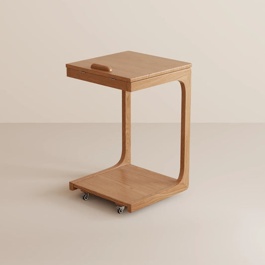 Multi-Purpose C-Shaped Side Table