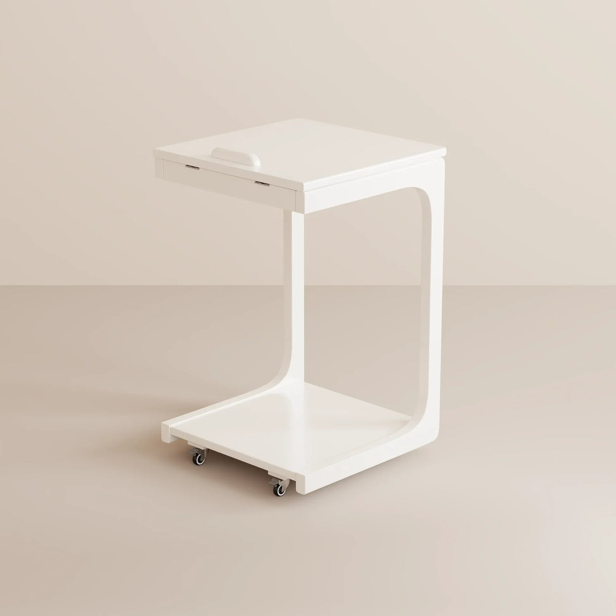 Multi-Purpose C-Shaped Side Table