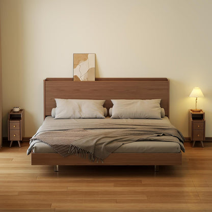 OakCraft™ Luxe Nightstand – Solid Wood Minimalist Bedside Table