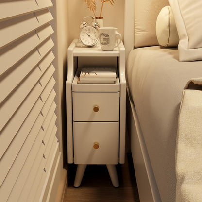 OakCraft™ Luxe Nightstand – Solid Wood Minimalist Bedside Table