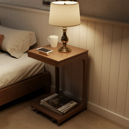 Multi-Purpose C-Shaped Side Table